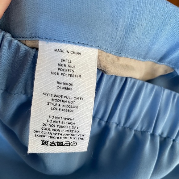 Robin Blue Silk Pants - Picture 7 of 8